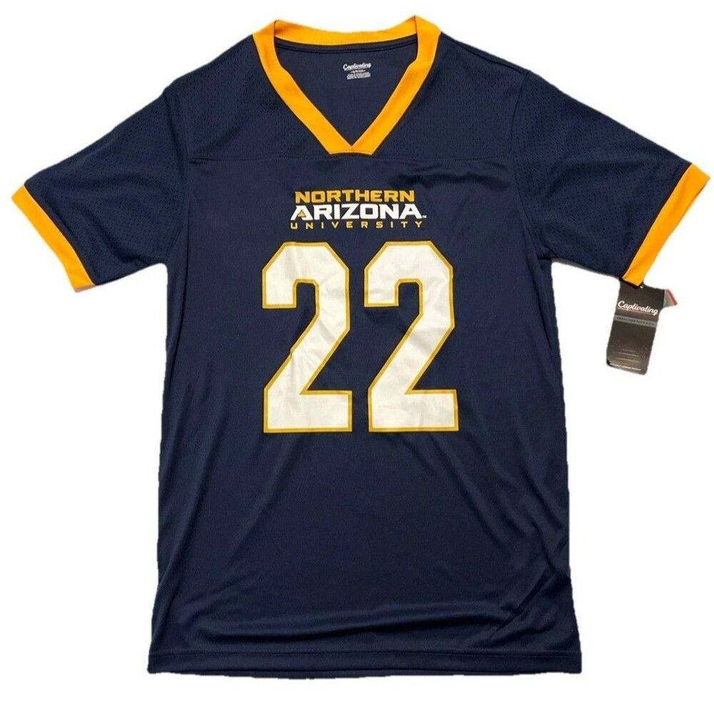 New UNIVERSITY Northern Arizona University Jersey #22 Size Large Captivating